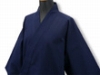 日本製たてスラブ作務衣　濃紺