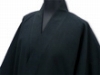 日本製たてスラブ作務衣　黒