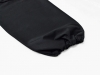 綿ポリ綾織作務衣　黒（ブラック）上着袖部分