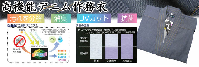 高機能デニム作務衣