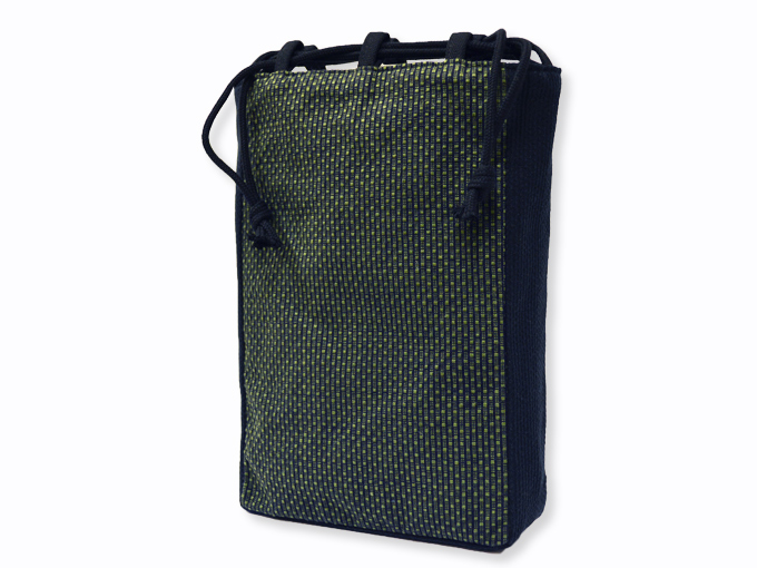 ドビー刺子織信玄袋 5番 緑（グリーン） | 作務衣・甚平通販 和粋庵