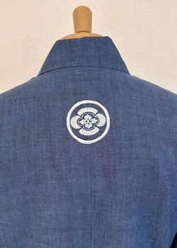 【簡単家紋刺繍】C-01　丸に木瓜