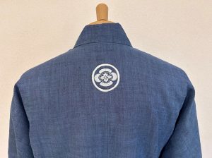 【簡単家紋刺繍】C-01　丸に木瓜