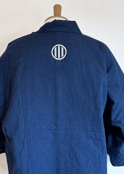 【簡単家紋刺繍】S-01 丸の内に竪三つ引き