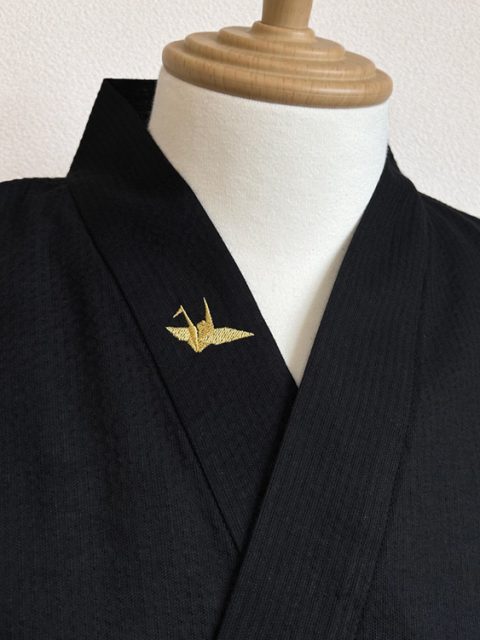 【簡単絵柄刺繍】E-07 鶴・金