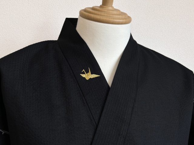 【簡単絵柄刺繍】E-07 鶴・金