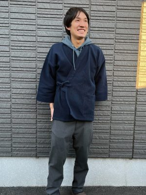 【身長173cm】2012 太刺子作務衣 濃紺 M