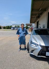 【身長175cm】1603 近江ちぢみ本麻甚平 No.6 中紺 3L
