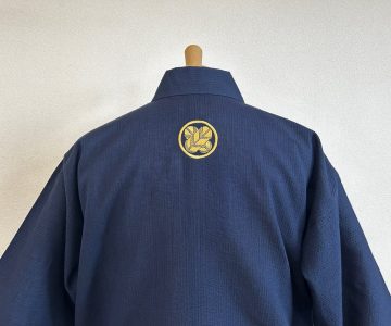 【簡単家紋刺繍】A-01 丸に違い鷹の羽