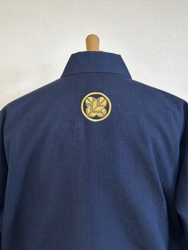 【簡単家紋刺繍】A-01 丸に違い鷹の羽