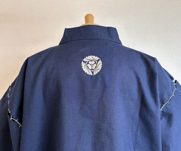 【簡単家紋刺繍】S-01 蛇の目銀杏に片喰
