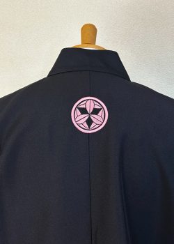 【家紋刺繍（糸色特注）】B-17 丸に九枚笹