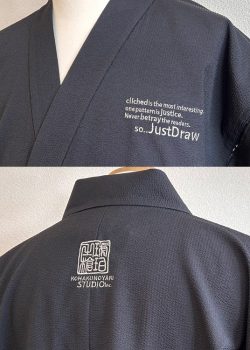 【ロゴ刺繍/左胸・背中】