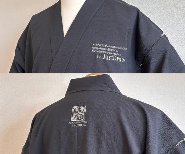 【ロゴ刺繍/左胸・背中】