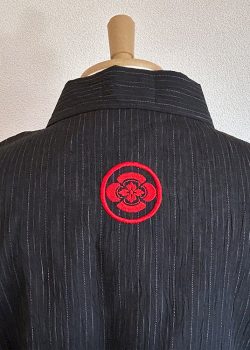 【簡単家紋刺繍】C-01　丸に木瓜