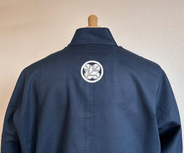 【簡単家紋刺繍】A-01　丸に違い鷹の羽