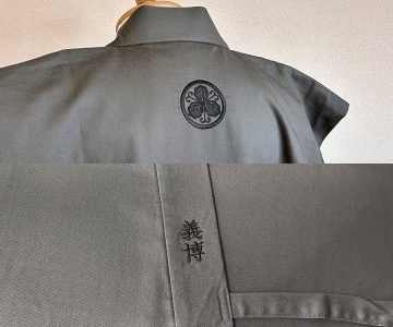 【簡単家紋・簡単文字】S-01　丸につる柏