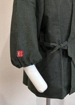 【簡単絵柄刺繍】W-03 和粋庵ロゴ・赤/右袖