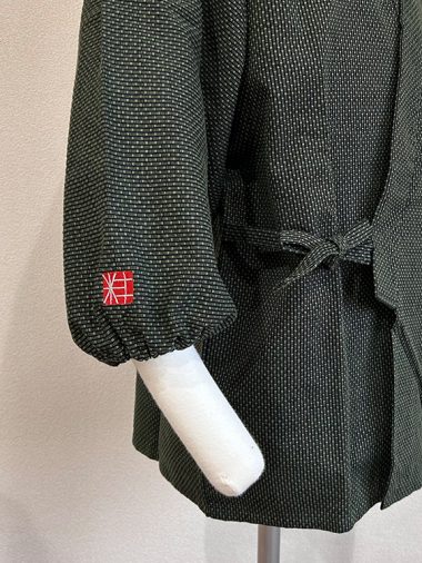 【簡単絵柄刺繍】W-03 和粋庵ロゴ・赤/右袖