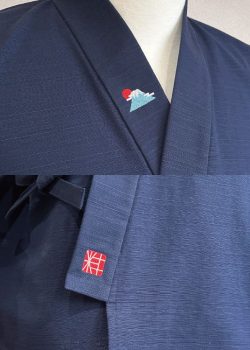 【簡単絵柄刺繍】E-01 富士山/W-03 和粋庵ロゴ・赤