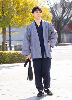 1045 たてスラブジャケット No.4 グレー