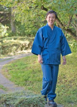 2005 武州正藍染作務衣 No.1 あさぎ
