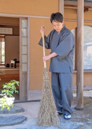 5038 ストレッチツイル作務衣［聖］No.2 グレー