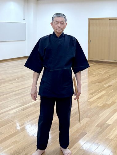 【身長165cm】2100 綿紬作務衣 No.1 濃紺  M
