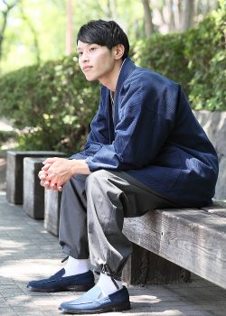 1074 刺子織ジャケット No.1 濃紺
