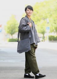 1074 刺子織ジャケット No.3 グレー