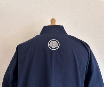 【簡単家紋刺繍】S-01 丸に蔦