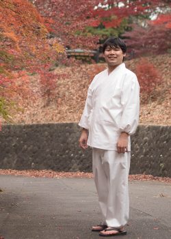 5040 T/C綾織作務衣 No.3 白