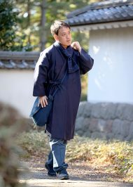 5080 作務衣コート No.1 濃紺