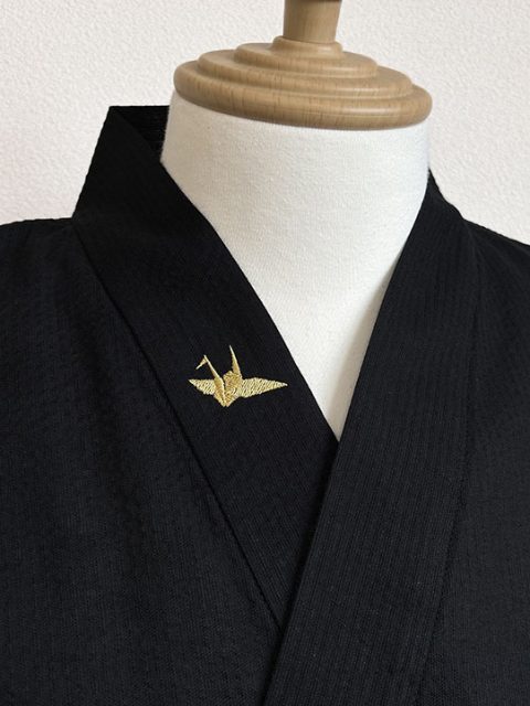 【簡単絵柄刺繍】E-07 鶴・金