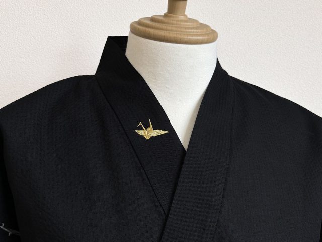 【簡単絵柄刺繍】E-07 鶴・金