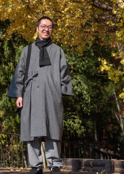 5080 作務衣コート No.2 グレー