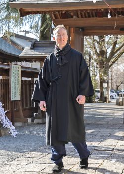 5080 作務衣コート No.4 黒