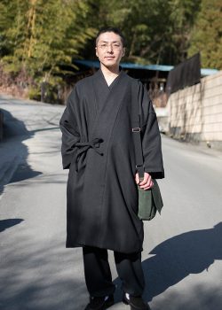 5080 作務衣コート No.4 黒