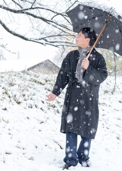 5080 作務衣コート No.4 黒