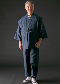 8016 桐生織 正絹羽織 No.1 濃紺