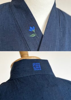 スタッフカスタマイズ【簡単絵柄/右衿上部】【簡単絵柄/後ろ衿】オリジナル