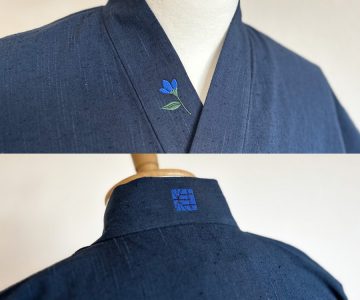 スタッフカスタマイズ【簡単絵柄/右衿上部】【簡単絵柄/後ろ衿】オリジナル