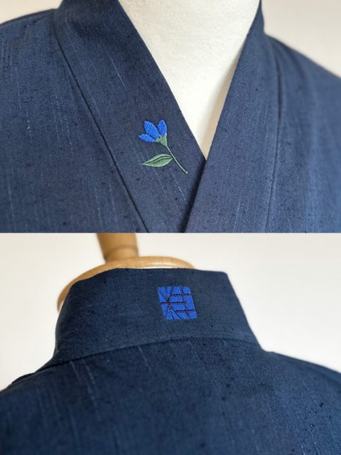 スタッフカスタマイズ【簡単絵柄/右衿上部】【簡単絵柄/後ろ衿】オリジナル