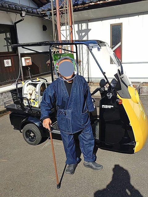 【身長156cm】5288 カイハラデニム・11オンスバイオウオッシュ作務衣[改] No.1 濃紺 M