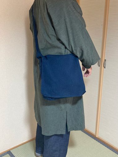 【身長172cm】9001 刺子織頭陀袋 No.1 紺 F