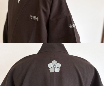 　【 文字/左胸・左袖】【簡単家紋】B-02：桔梗【オプション加工】