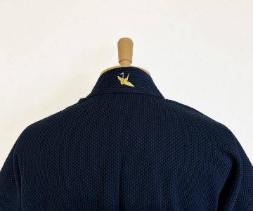 【簡単絵柄 /後ろ衿】E-07　鶴・金