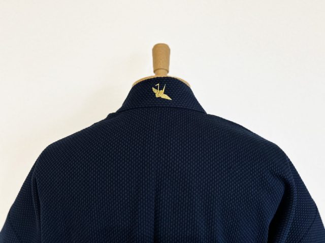 【簡単絵柄 /後ろ衿】E-07　鶴・金