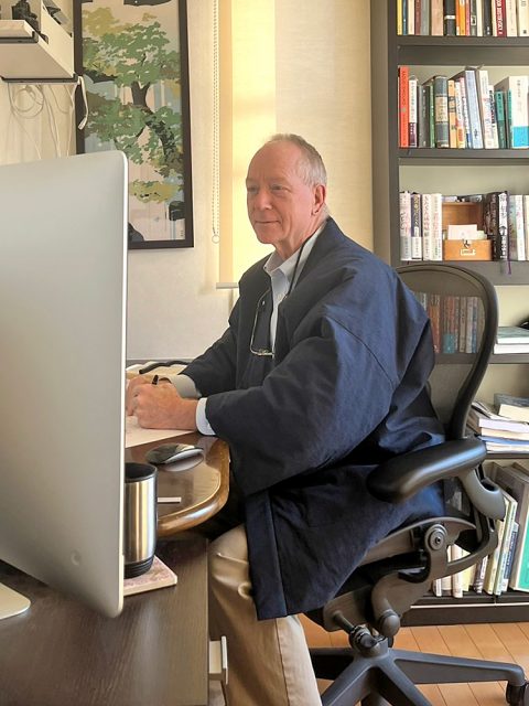 【身長172cm】2027 たてスラブ綿入袢天 No.2 鉄紺 F