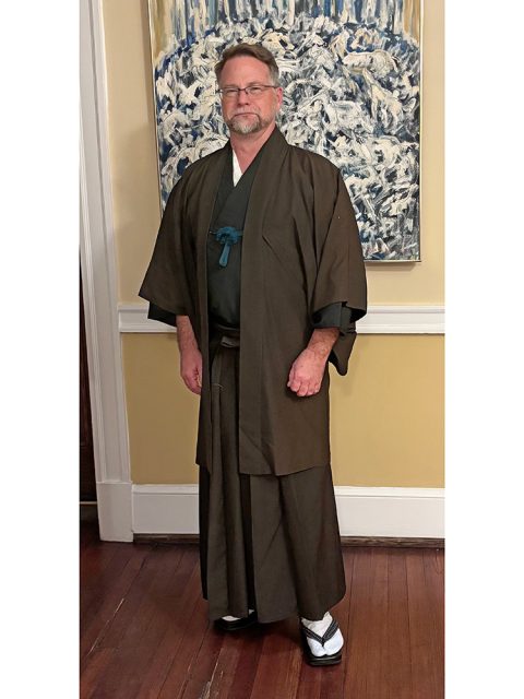 【身長175cm】8060 刺子鼻緒下駄 No.2 黒 LL